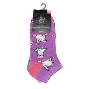 Socks Size 5-9 Beverly Hills Polo Club socks Cat doing yoga poses.  NWT